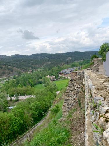 a view from the ruins of the amphitheatre at CAL JAN - La Muralla in Bellver de Cerdanya 