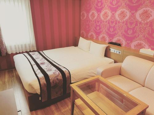Χώρος καθιστικού στο Hotel LiVEMAX Umeda Central