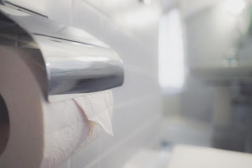 a close up of a car door with a handle at Dreierzimmer in Därligen