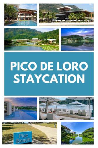 a collage of photos of la lorena vacation at Pico De Loro Room Rental in Nasugbu