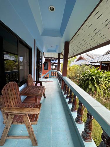 A balcony or terrace at Euphoria Bungalow