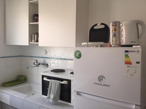 Kuchyň nebo kuchyňský kout v ubytování Yves apartment