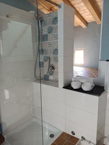Ένα μπάνιο στο Attico romantico con terrazza Sanremo - Palm Street, 104 - Free WIFI