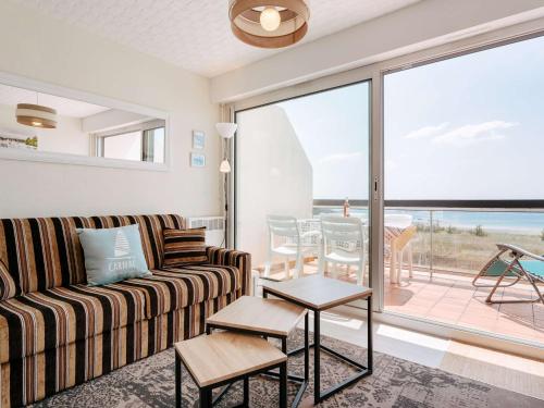 Carnac - Studio cabine 4 pers. avec terrasse face à la mer - FR-1-477-89