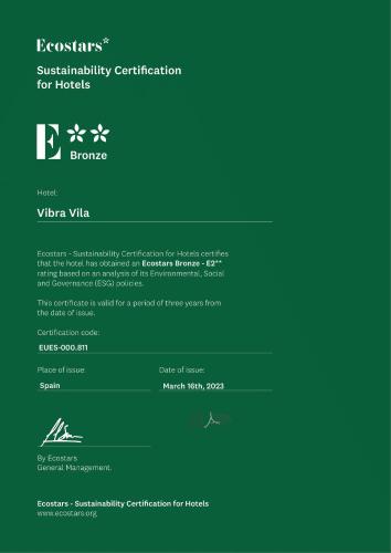 a screenshot of the vivavia visa website at Hotel Vibra Vila in Ibiza Town