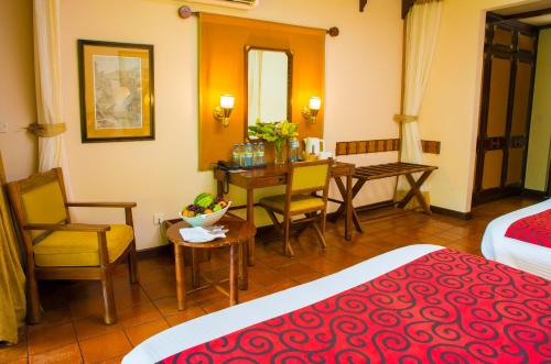Voodi või voodid majutusasutuse Paraa Safari Lodge toas