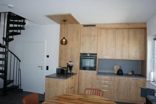 Dapur atau dapur kecil di Dock2Apartment Rügen Whg 3 großer Balkon, ruhige Lage