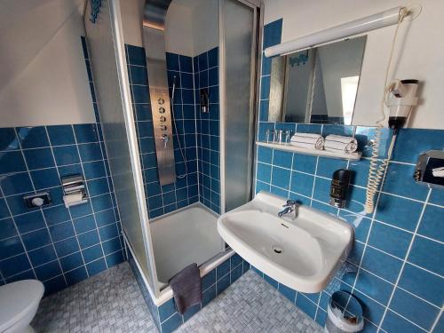 Koupelna v ubytování Hotel Zur Fischerklause
