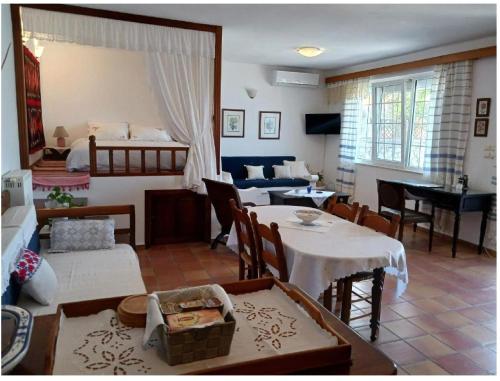 Χώρος καθιστικού στο Evelinas Apartement