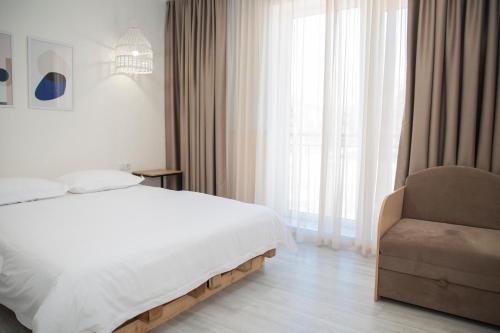 Katil atau katil-katil dalam bilik di Silence hotel