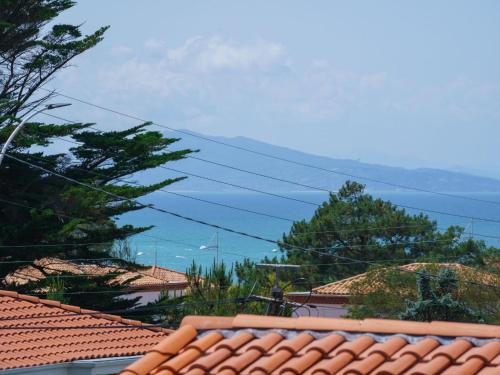 a view of the ocean from the roof of a house at Holiday Home Milady II by Interhome in Biarritz