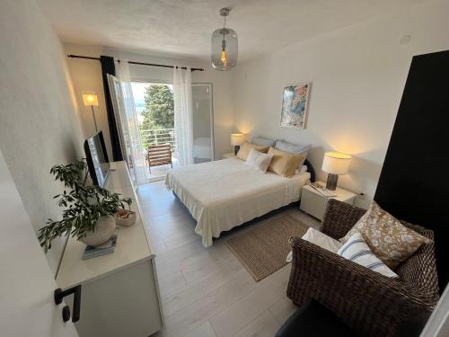 Postel nebo postele na pokoji v ubytování Apartments Kale Center