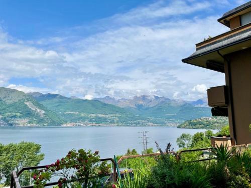 a view of a lake from a house at Apartment Vento Errante by Interhome in Dorio