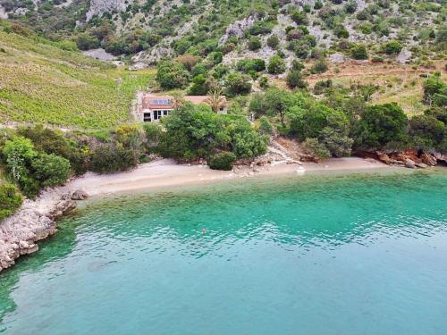an aerial view of a beach with a house at Holiday Home Micheli by Interhome in Gornji Humac