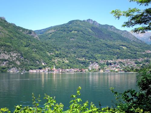 a view of a lake with mountains in the background at Apartment Stazione by Interhome in Porlezza