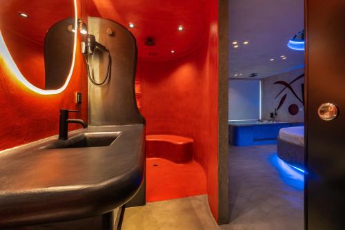 Koupelna v ubytování ALFA HOTEL