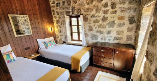 Ένα ή περισσότερα κρεβάτια σε δωμάτιο στο Authentic Bodrum Villa with Special Private Pool