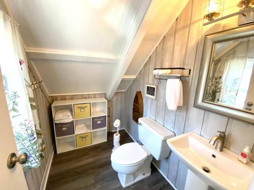 Ένα μπάνιο στο Cozy Charming Ski Chalet Sleeps 11
