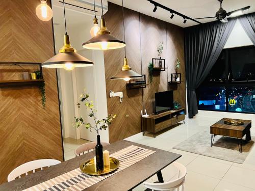Posezení v ubytování Le Pavilion Premium Suite, Condo at Puchong