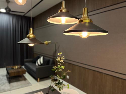 Posezení v ubytování Le Pavilion Premium Suite, Condo at Puchong
