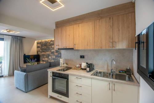 Dapur atau dapur kecil di Agro Nostro-Agave with superb view