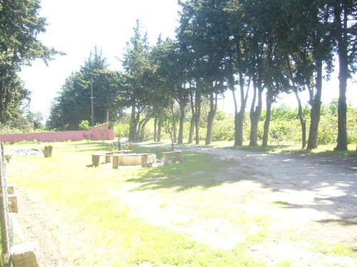 MeynesにあるHACIENDITAの木々が多く小道のある公園