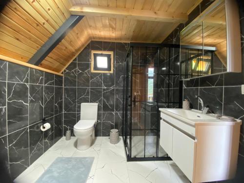 AFRAM BUNGALOV في جامليهمشين: حمام مع مرحاض ومغسلة