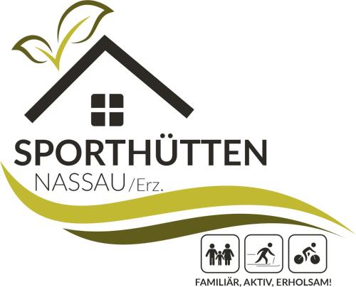 a logo for a pest control company at "Sporthütten Nassau" Ihr zentrales Domizil an der Blockline in Bienenmühle