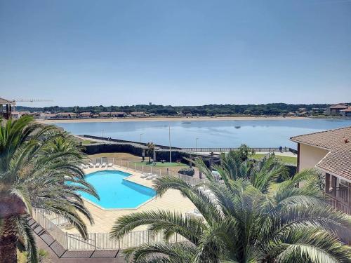V-Marin 04-Vieux Boucau Appartement 2 chambres avec superbe vue sur le lac marin dans une résidence avec piscine