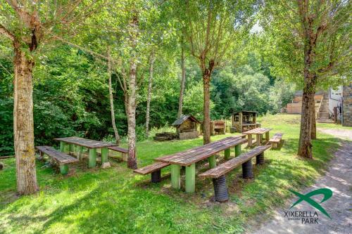 Zahrada ubytování Xixerella Park Bungalows