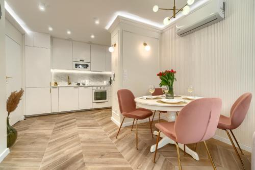 Kuchyň nebo kuchyňský kout v ubytování Apartments Ostsee Suntowers TARAS