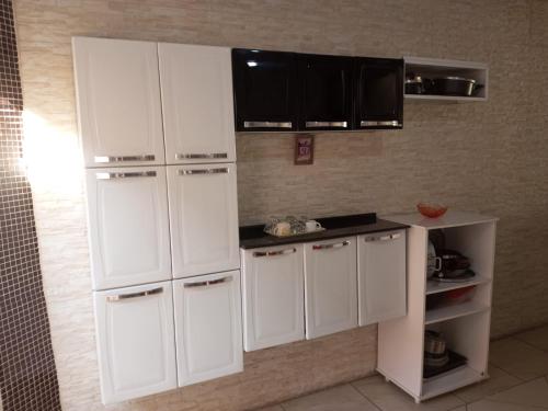 Dapur atau dapur kecil di Casa Temporada