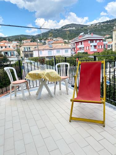 Vue générale sur la montagne ou vue sur la montagne depuis l'hôtel