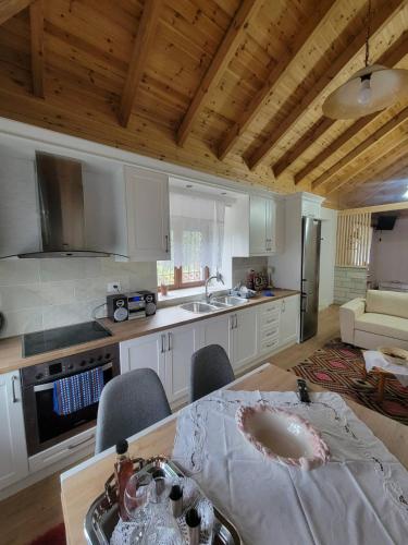 Kuchyň nebo kuchyňský kout v ubytování Xhumba Guesthouse