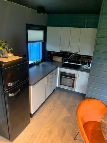 Η κουζίνα ή μικρή κουζίνα στο Anna's Apartment, Tromsdalen