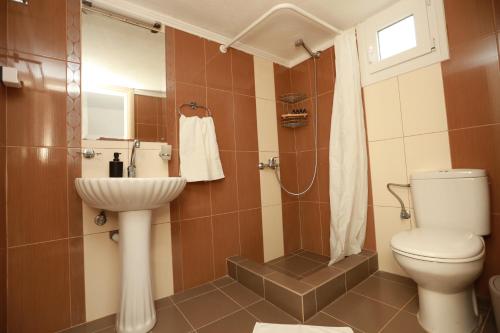 Koupelna v ubytování Vergia Apartment 1
