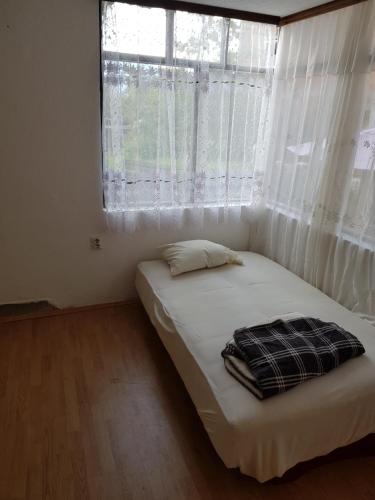 een bed in een kamer met een raam bij Casa del Toso in Plav