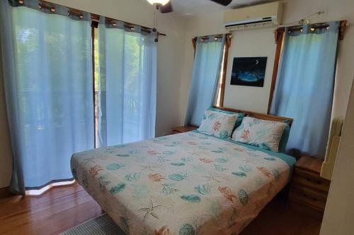Cama o camas de una habitación en Casa Sueño Caribeño