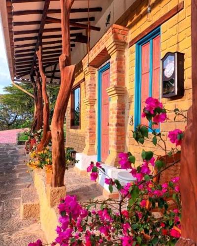 Jardín al aire libre en Macúa