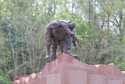a statue of a man standing on a rock at Holiday Inn & Suites College Station-Aggieland by IHG in College Station
