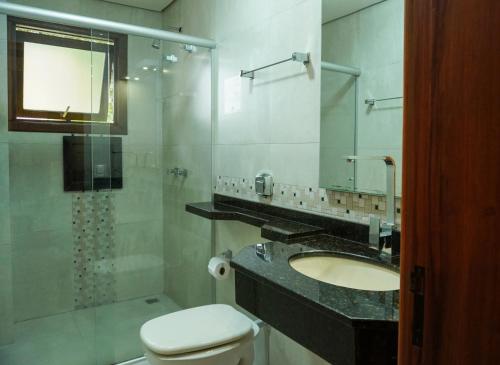 Koupelna v ubytování Pousada Das Papoulas