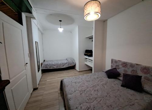 1 dormitorio con 1 cama y 1 sofá en una habitación en MAGALLANES en Ushuaia