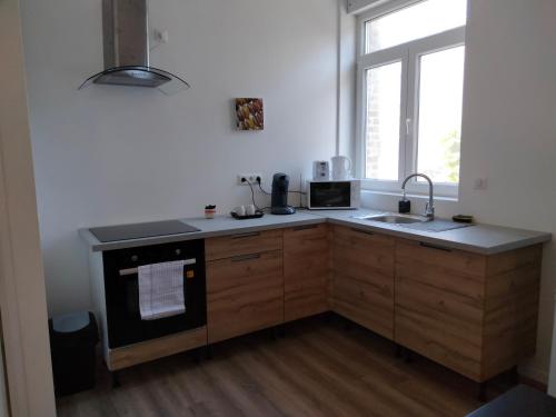 A cozinha ou cozinha compacta de Résidence Charles Rogier appartement 4