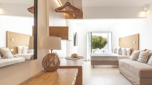 Χώρος καθιστικού στο Manoula's Beach Mykonos Resort