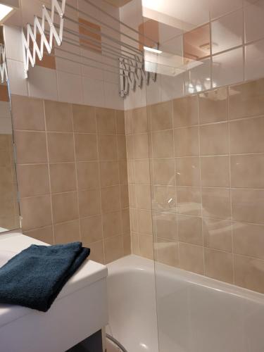 Koupelna v ubytování Duplex Métabief