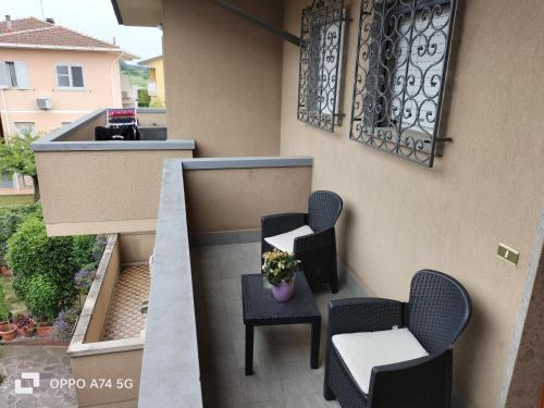 Ruang duduk di Bilocale Le Rose