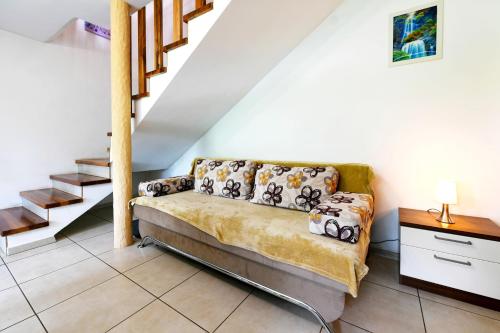 Χώρος καθιστικού στο Apartman Leona