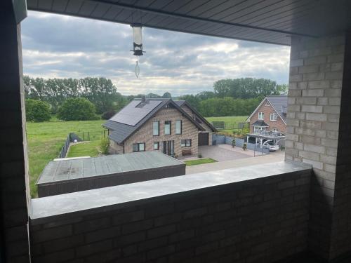 a view of a house from the outside of a building at Wohnung 13 in Wildeshausen