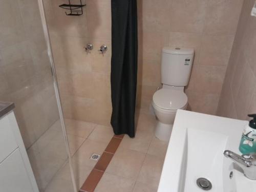 クーバーペディにあるGreen Opalのバスルーム(シャワー、トイレ、シンク付)