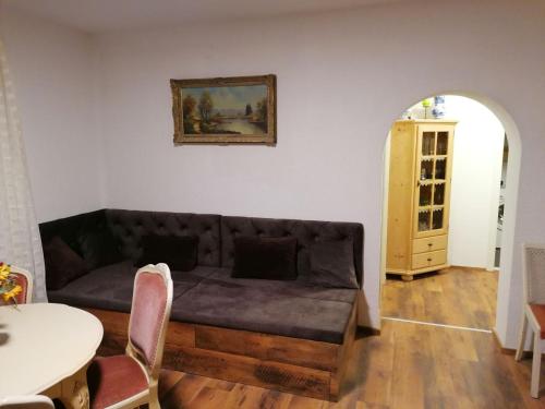 Ruang duduk di Ferienwohnung Helli
